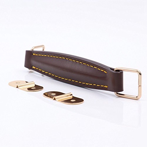 TOOGOO Amplifier Leather Handle Strap For Marshall AS50D AS100D Guitar AMP Speaker Cabinet(Brown)