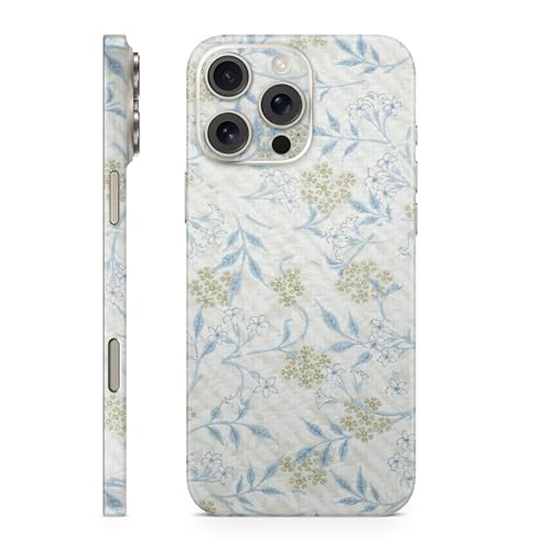Carbon Fiber Phone Skin Compatible with Apple iPhone 16 Pro Max - Jasmine - Pre…