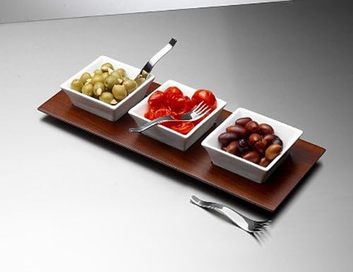 Define Appetiser Bowl, Tray & Fork Set