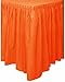Unique Industries Pumpkin Orange Plastic Table Skirt, 29