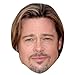 Brad Pitt Celebrity Mask, Flat Card Face, Fancy Dress Mask