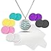 Aromatherapy Essential Oil Diffuser Necklace + 12 Free Pads and Polishing Cloth from Aristocrat. Beautiful Design with Secure Locket - Great Luxury Gift for Someone Special
