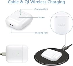Wireless Charging Case Compatible with AirPods 1 2