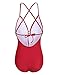 Ekouaer Women One Piece Swimsuit Monokini Sexy Cute Swimwear Bathing Suit