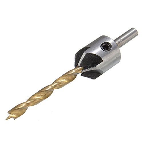 7pcs 3-10mm 5 Flute HSS Countersink Drill Bit Set Carpentry Reamer Woodworking Chamfer End Milling