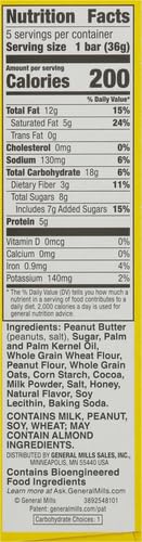 NATURE VALLEY CRISPY CREAMY WAFER BARS, PEANUT BUTTER CHOCOLATE, 4G PROTEIN, 5 BARS, 6.5 OZ