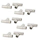 uxcell BNC 3-Way Female to Female T Adapter RF Coaxial Jack Pack of 10