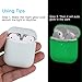 EYEKOP AirPods Case, Premium Ultra-Thin Soft Skin Cover Compatible with Apple AirPods 2 & 1 - Night Glow