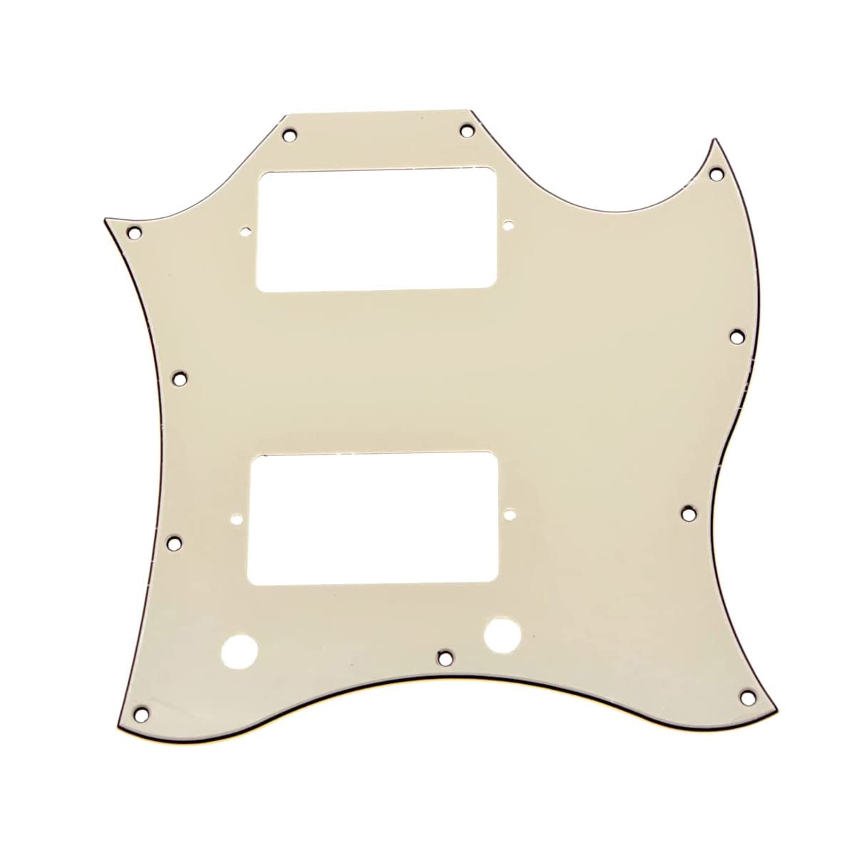 Dopro American Standard SG Guitar Full Face Pickguard for USA SG Special Guitar Aged White 3 Ply