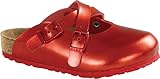 Birkenstock Kid's Dorian Soft Metallic Red