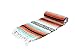 Open Road Goods Multi Color Mexican Falsa Blanket - Handwoven in Mexico - Great for The Beach, Picnics, Yoga, or a Throw! (Mint/Orange)