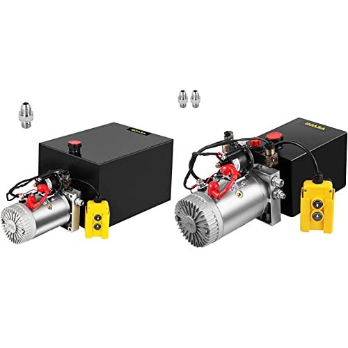 Mophorn 20 Quart Hydraulic Pump Single Acting Hydraulic Dump Trailer Pump 3200 PSI Hydraulic