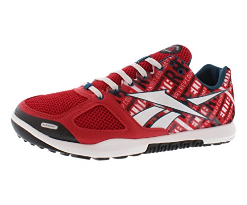 Reebok Men's R Crossfit Nano 2.0 Training Shoe, Excellent Red/White/Blue/Steel, 8 M US