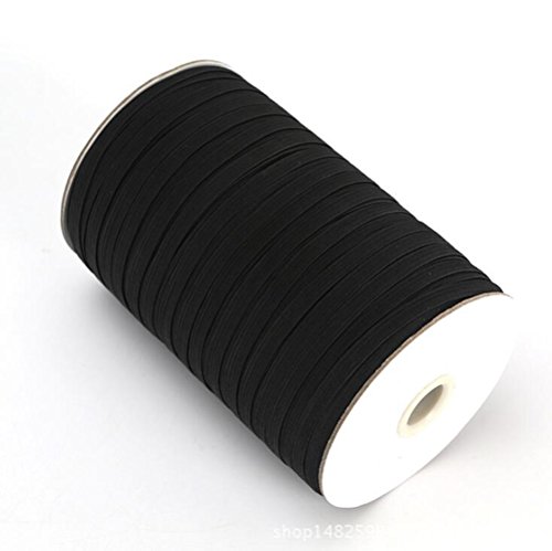 Braided Elastic 1/4'' Wide 144 Yards - Black