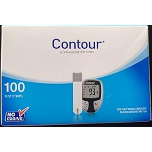 Ascencia Contour Diabetic Blood Glucose 100 Test Strips