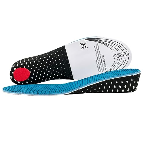 Insoles to increase height, non-slip cushioning breathable insole increase height increase shoe pads insoles (4 cm, Blue EU(36-44))
