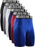 Neleus Men's 3 Pack Running Compression Shorts