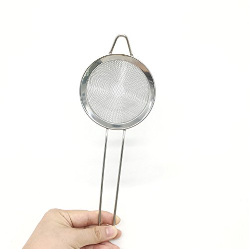 HUELE 9.5Inch/ 24cm Fine Stainless Steel Mesh Strainer For Cocktail