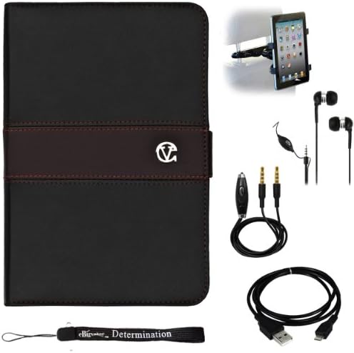 Black Brown Protective Slim and Durable For Apple iPhone 4 + USB Sync Cable + Auxiliary + Car Headrest Mount + Handsfree