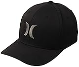 Hurley New Men's One & Only Black White Hat Cotton Polyester Spandex Black