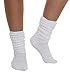 Gilbins Womens Cotton Extra Heavy Super Slouch Socks 2 Pack (White)