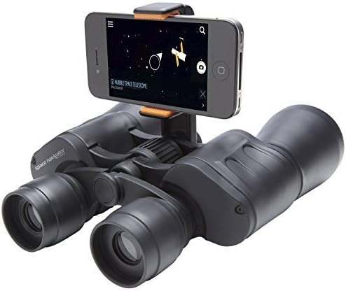 Space Navigator App-Enhanced Satellite Finding Binoculars - Powered by SkyView, Silver/Black by EB Brands Toys