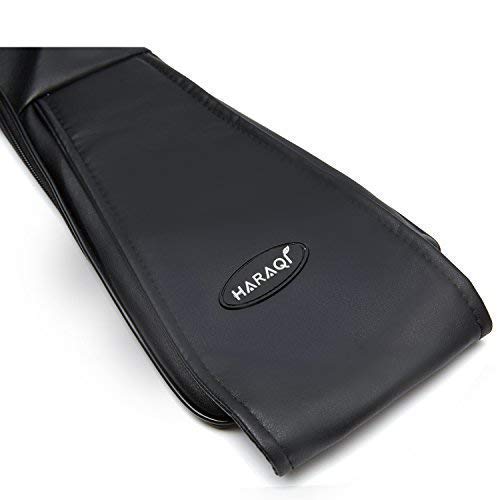 Deep Shiatsu Kneading Neck Back Shoulder 3D Rollers Massager with Heat for Home Car Office[Bi-direction,Intensity Control](Black)