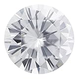 Round 6 mm FOREVER BRILLIANT Moissanite Faceted Stone Created by Charles and Colvard Priced Individually Jewelry Making Findings