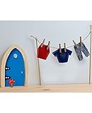 The Irish Fairy Door Company - Clothes Line with Male Clothes