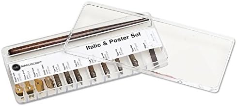 Manuscript Leonardt Italic & Poster Dip Pen & Nib Set