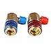 Wilk New R134a System Port QC15 AC Quick Connector Adapter HVAC Coupler Car Auto Air-Conditioning
