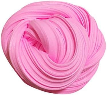 Fanty Tech Fluffy Floam Slime Scented Relieve Stress Anxiety Sludge No Borax Funny Toy for Kids (Pink)