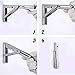 ZOMCHAIN Folding Shelf Brackets 16 Inch, Heavy Duty Stainless Steel Collapsible Bracket,Hinge Wall Mounted for Space Saving,Table Work Bench, DIY Bracket, 2 PCS