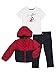Nautica Boys' Color Block Puffer Jacket, Tee and Denim Pant Set