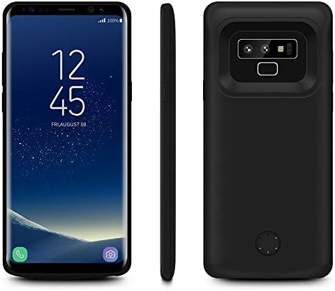 HQXHB Battery Case For Galaxy Note 9 5000mAh Portable Charger Case External Battery Pack Rechargeable Power Bank Case Backup Extended Battery Charging Case For Samsung Galaxy Note 9 - Black