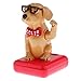 Dovewill Solar Powered Dancing Flip Flap Toy Bobble Head Yellow Dog Toy Home Desk Car Ornaments Xmas Gift