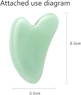DEEINN Gua Sha Stone Massage Tool Jade Slimming Massager Green Heart Shape view 7