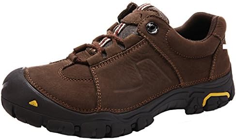 CIROHUNER Men’s Outdoor Hiking Trail Shoes (9.0 US, BROWN)