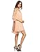 Milumia Women's Summer Cold Shoulder Crochet Loose Beach Dress Pink Medium