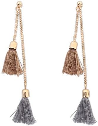 Habors Brown Tassels Earrings for Women