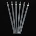 Dakoufish 12 Piece 9 Inch Reusable Plastic Thick Drinking Straws BPA Free Mason Jar Straws Plain Color (9inch,White)