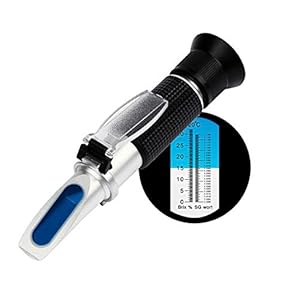 V·RESOURCING Bierwort Refractometer,Brix/Soortelijke ZwaartekrachtRefractometer voor Bierbrouwen, Dubbele Schaal (Brix 0…