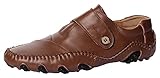 UJoowalk Mens Velcro Octopus Driving Loafer Shoes
