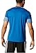 Adidas Mens Climacore Climalite Althletic Mesh Shoulder TShirt (Large, EQT Blue)