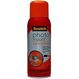 Scotch(R) Photo Mount (TM) Photo-safe Spray Adhesive, 6094, 10.3 oz