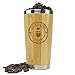 Morning Wood Premium Bamboo Travel Coffee Mug, Coffee Cup Thermos with QuickSeal Lid, Stainless Steel Insulated Tumbler 16oz.