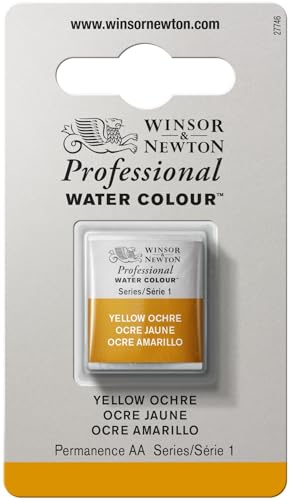 Winsor & Newton Professional Watercolor, Half Pan, Yellow Ochre