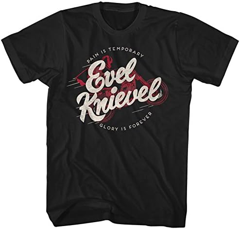 American Icon Daredevil Motorcycle Glory Forever Adult T-Shirt Tee