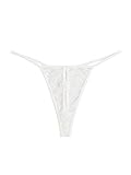 WDIRARA Women's Lace Thongs Bow Front V-String