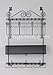 Longstem Organizers Over the Door/Wall Hanging Jewelry Organizer Rack in Black 6100 Holds Over 300 Pieces